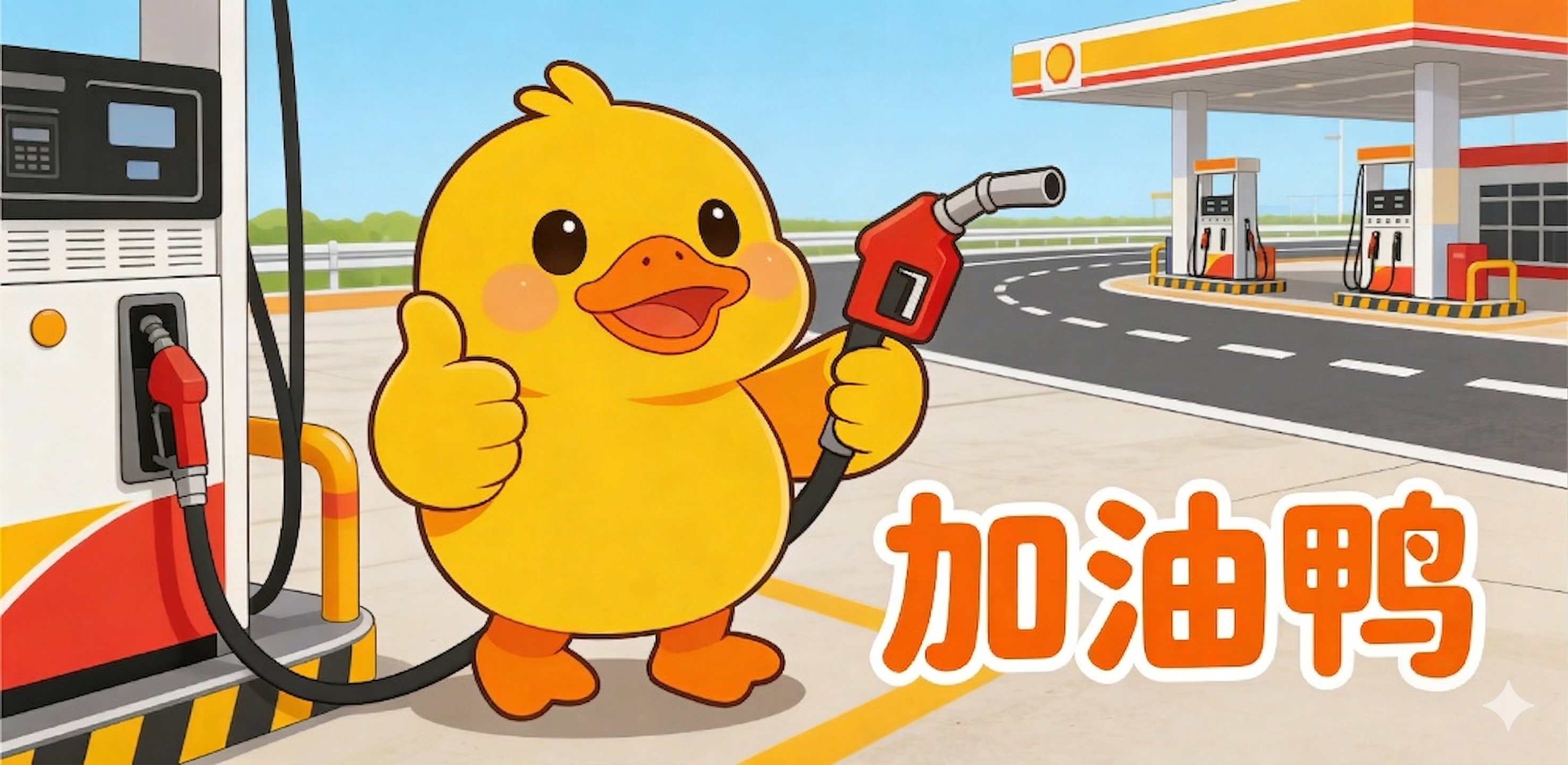 加油鸭Banner